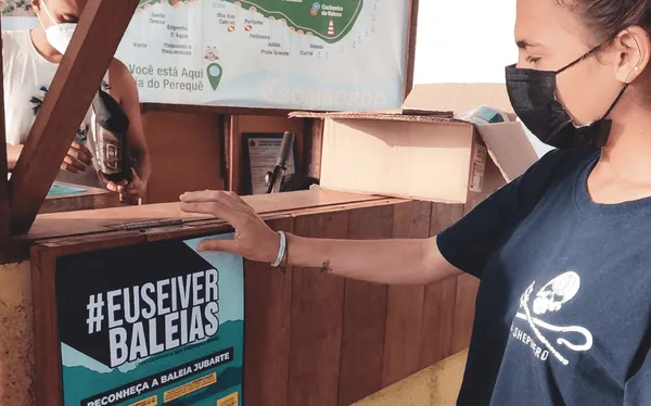 Ação da campanha #euseiverbaleia