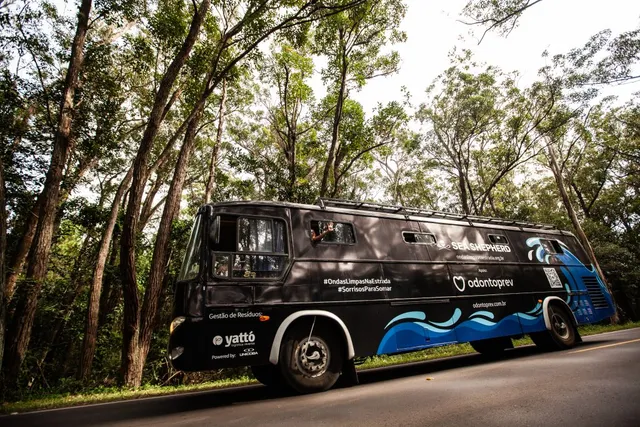 Trabalho de campo da Expedição Ondas Limpas na Estrada