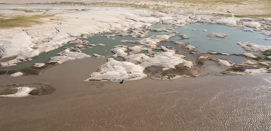 Rio da Amazônia durante a seca