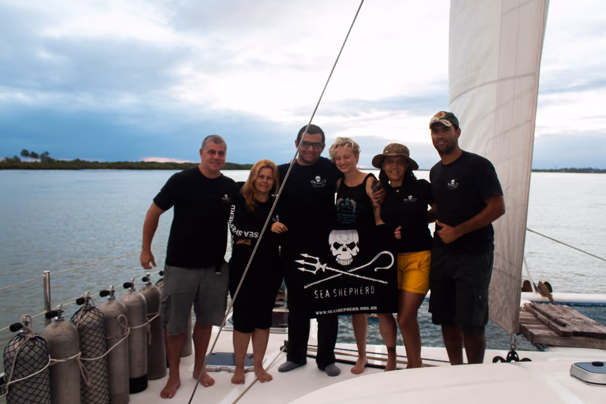Voluntários Sea Shepherd - Foto: Sara Kaufmman