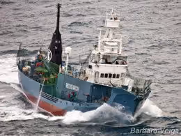 Yushin Maru 2 utilizando seu canhão d'água