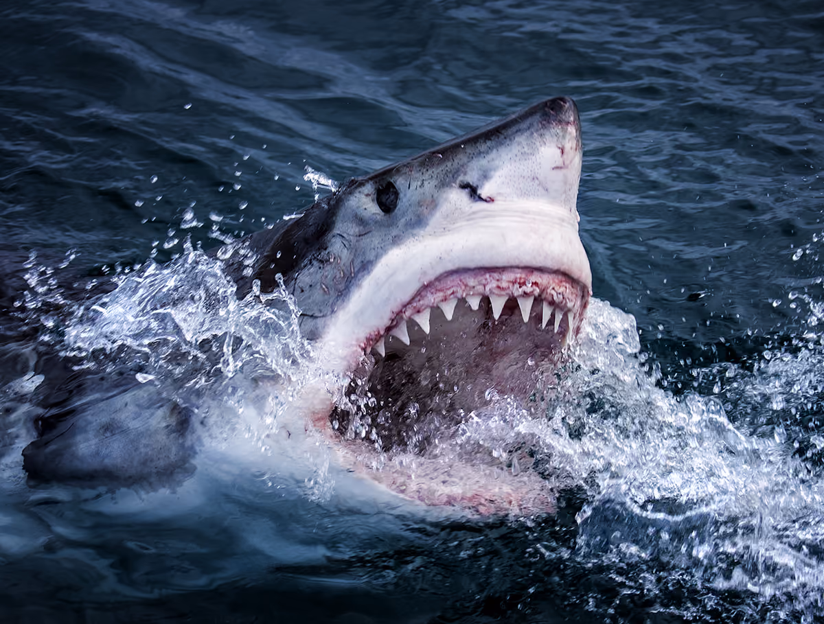 PICTURE SHOWS: Great White Sharks in South Africa feed on fish and fur seals and have evolved extraordinary senses to find their prey.