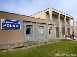 Delegacia de polícia na Namibia