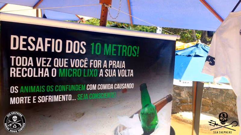 Desafio dos 10 metros - Dia Mundial de Limpeza de Rios e Praias 2017 Ilhabela Praia Grande Angra dos Reis.