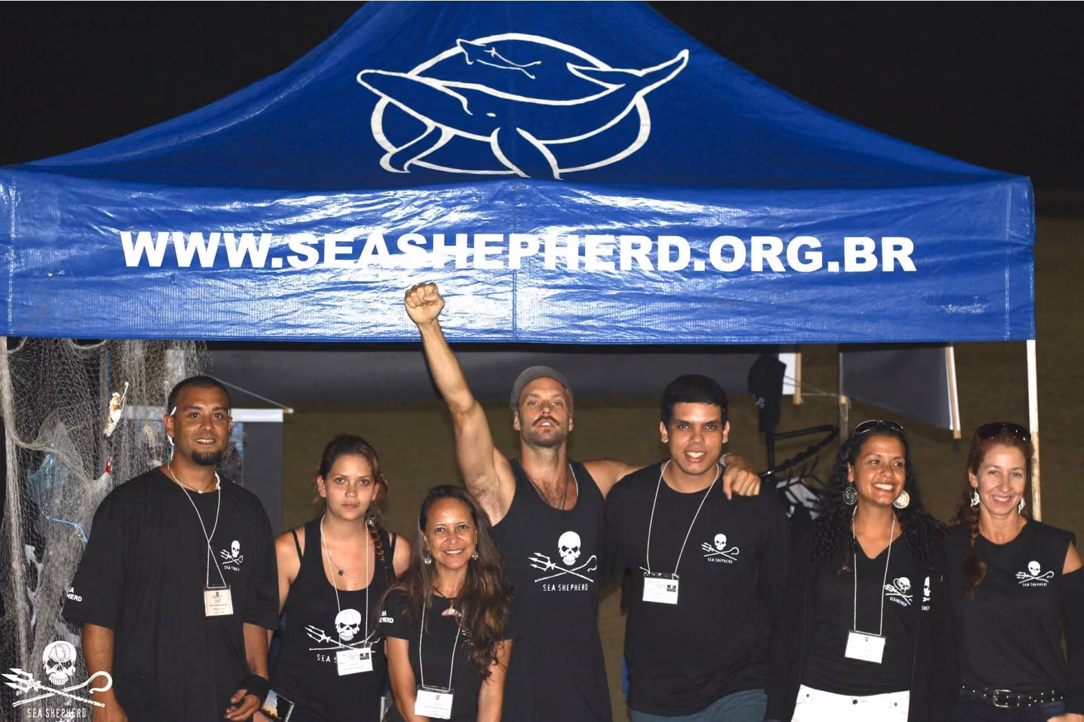 Voluntários Sea Shepherd Brasil SP e Samuel J. Foto: Sea Shepherd