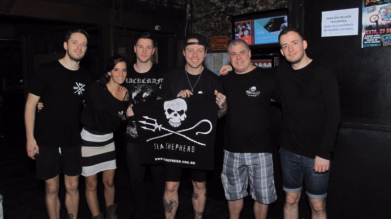 Em Santos o músico fez show acústico e defendeu os oceanos para a plateia. Foto Sea Shepherd