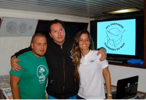 Caio Faro, Fernando LaBaronnie e Sofia Graça Aranha. Foto: Eliane Comenda