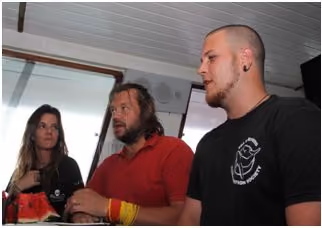 Sofia Graça Aranha, Richard Rasmussen e Caio Faro. Foto: Márcio Lisa/ Txai