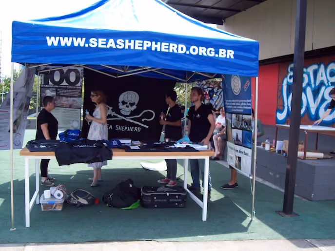 Núcleo SP do Instituto Sea Shepherd Brasil presente. Foto: Carlos Crow