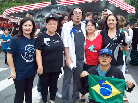 Voluntários do Núcleo SP do Instituto Sea Shepherd Brasil. Foto: Carlos Crow/ ISSB
