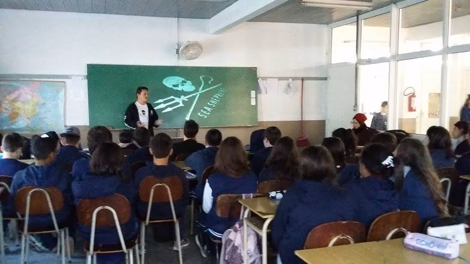 Início da palestra institucional. Foto: Francine Maciel.