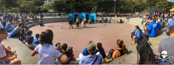 Teatro infantil na Marcha Pelos Oceanos