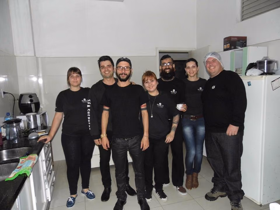 Voluntários do Núcleo SC que organizaram o jantar / ISSB