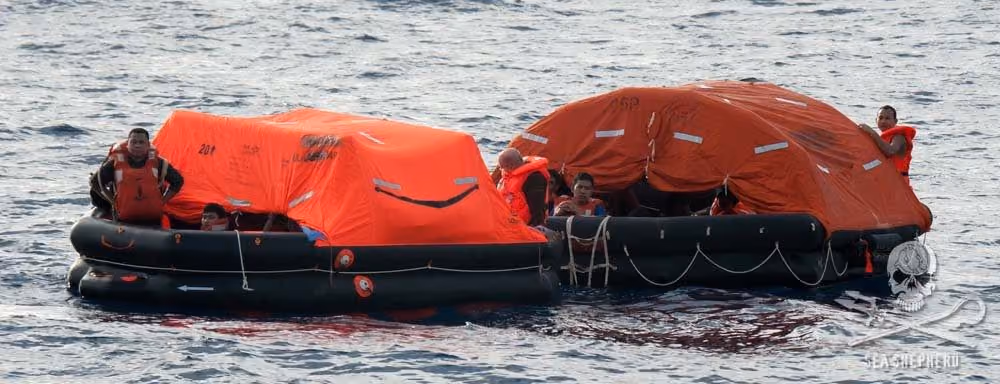 35 tripulantes abandonaram o navio e se encontram em botes salva-vidas. Foto: Sea Shepherd / Erwin Vemeulen