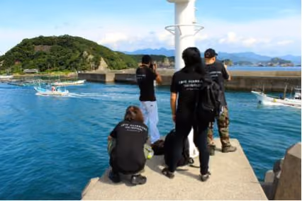 Presença forte em Taiji. Foto: Cove Guardians Sea Shepherd