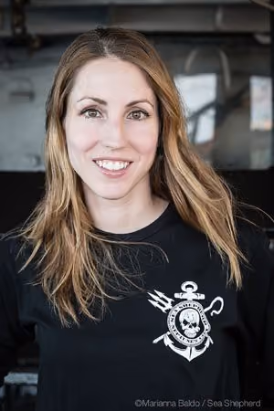 Andrea Gordon. Foto: Sea Shepherd / Marianna Baldo