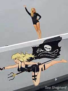Pamela Anderson no Brigitte Bardot. Foto: Sea Shepherd