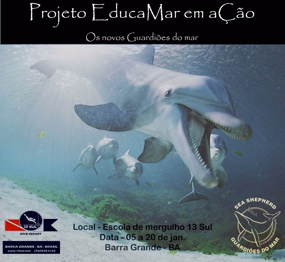 Imagem divulgação do projeto EducaMar em aÇão
