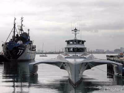 Brigitte Bardot e Steve Irwin no Seaworks Williamstown, no início deste ano. Foto: Sea Shepherd