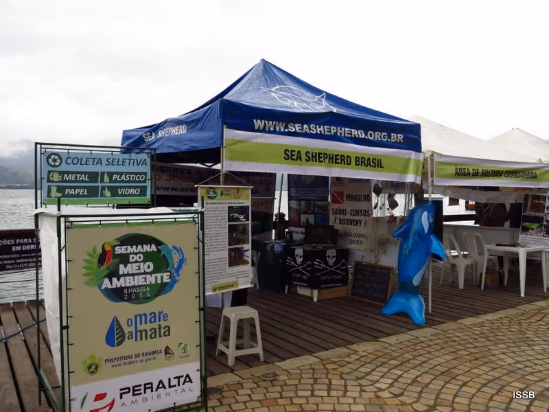 Stands da Feira Educacional da Semana do Meio Ambiente