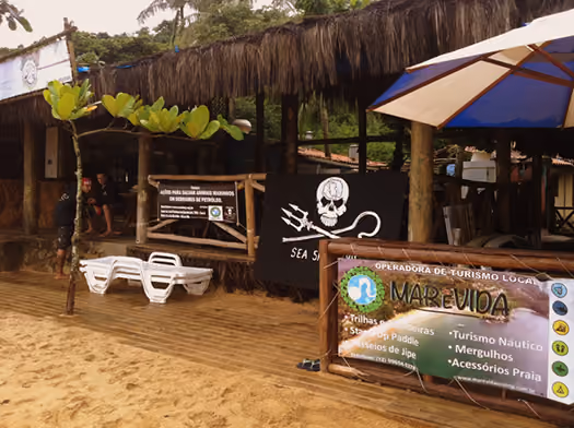 Base praia Embaixada Mar e Vida Ecotrip