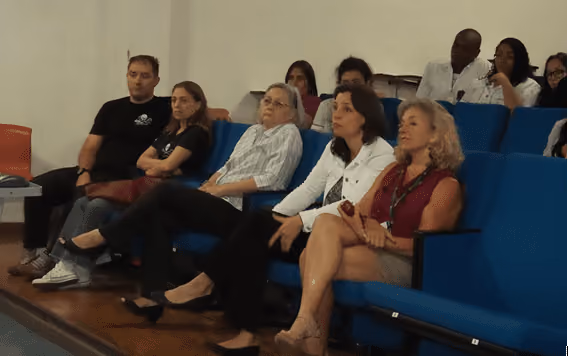 Diretoria do Colégio Pedro II e voluntários do Núcleo RJ. Foto: ISSB