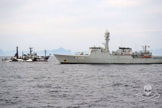 O governo Dinamarquês continua a apoiar os matadores com os recursos Dinamarqueses, incluindo a marinha e a polícia. Foto: Guiga Pirá