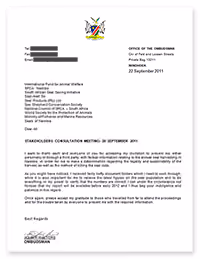 Carta do Ombudsman aos apresentadores