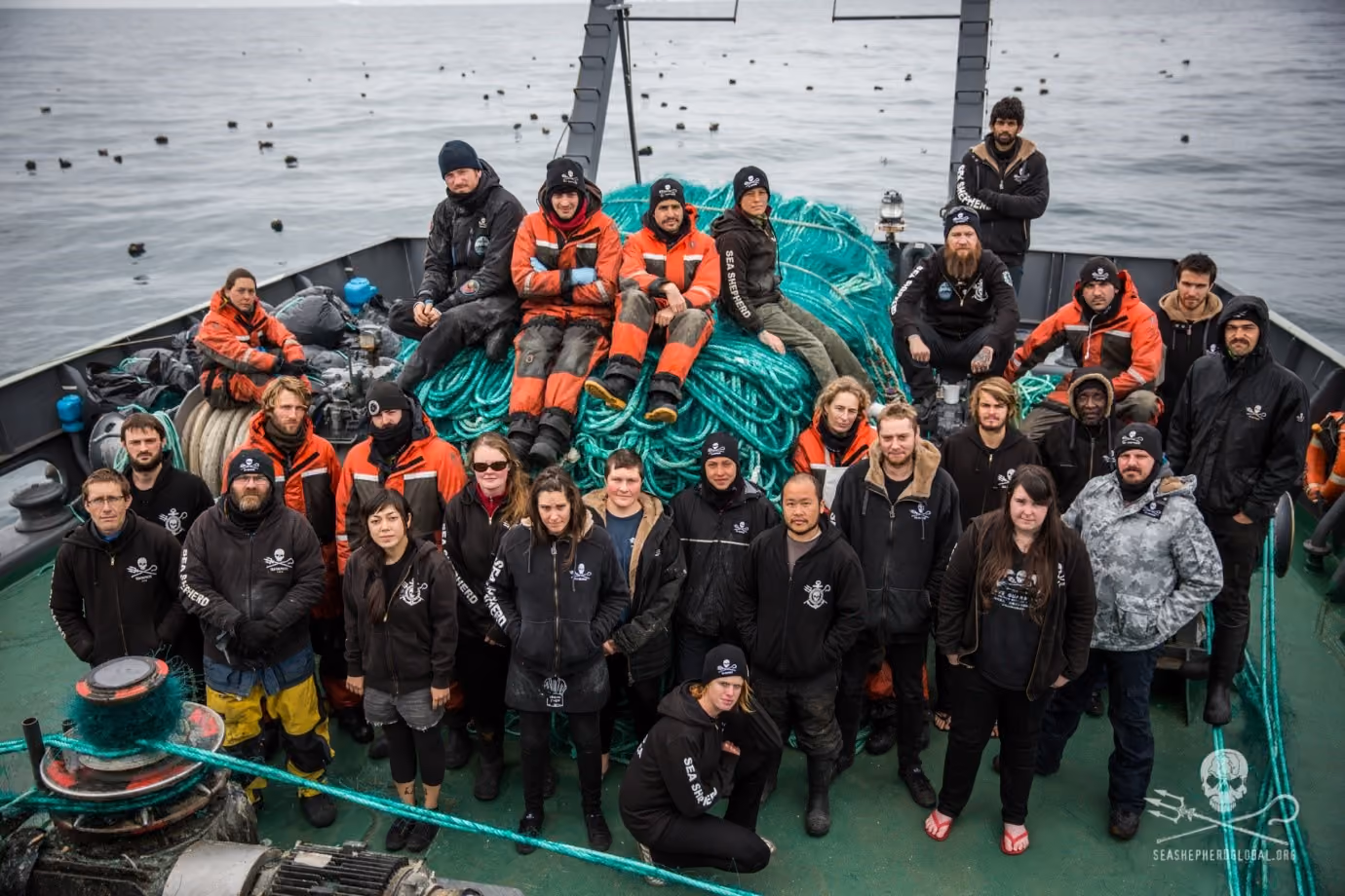 Tripulação da Operação Icefish 2014/2015 na Antártica
