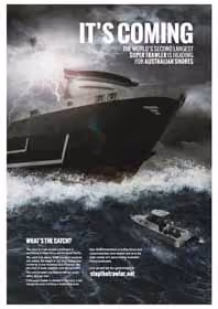 Anúncio de jornal em oposição à traineira. Foto: Stopthetrawler.net