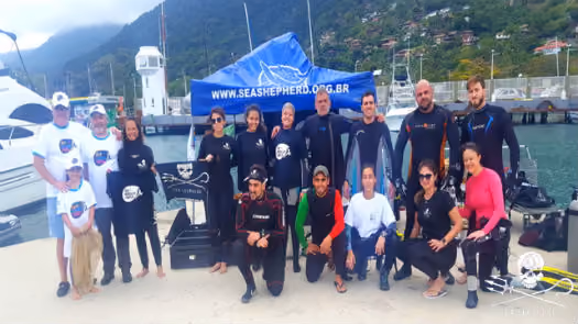 Sea Shepherd Brasil, Yatch Clube de Ilhabela e Projeto Baleia à Vista juntos no World Clean Up Day 2018