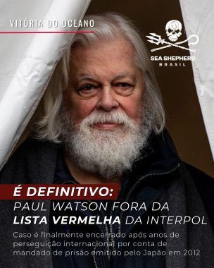 Paul Watson oficialmente fora la lista vermelha da interpol